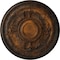 Ekena Millwork Tellson Ceiling Medallion (Fits Canopies up to 6 3/4"), Hand-Painted Rust, 30 5/8"OD x 2 1/2"P CM30TERUS - alternate 1